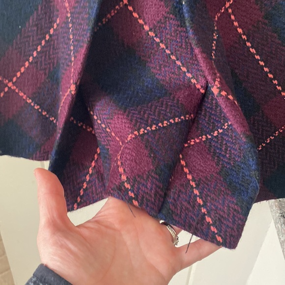 Gorgeous Free People woolen plaid pea coat - Picture 4 of 8